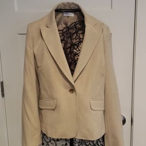 Calvin Klein tan blazer sz 10P